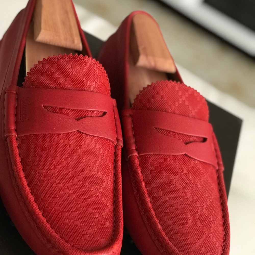 Men’s Gucci Driving Loafers “ Red”